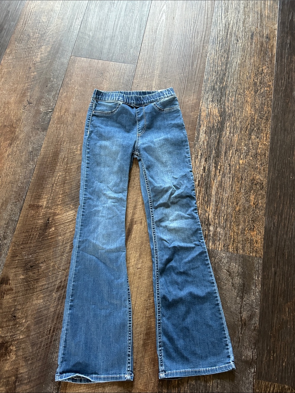 H&M Blue Flare Jeans with Wide Leg